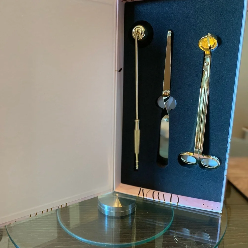 Huntington Home Blush and Metallic Candle Care Set